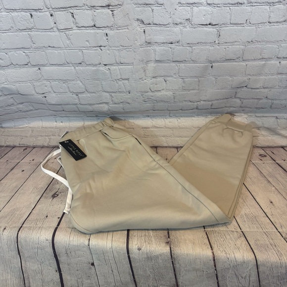 Little Bipsy Khaki Color Adult Jogger Pants - Picture 1 of 3